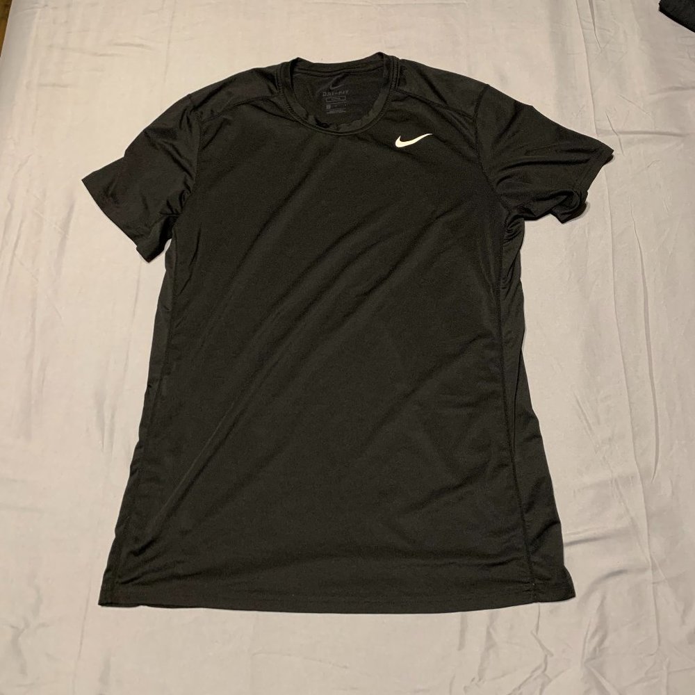 Nike Dri-fit shirt tee L large black gym atheltic